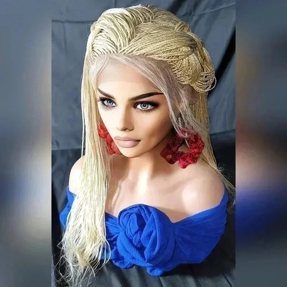 Stunning Style Revolution: 100% Handmade Micro Millions Braided Full Lace Wigs". - Picture 17 of 17